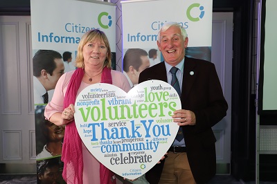 Pictured from left: Angela Black, Chief Executive, CIB and Niall Cremin, Chairperson, South Munster Citizens Information Service.